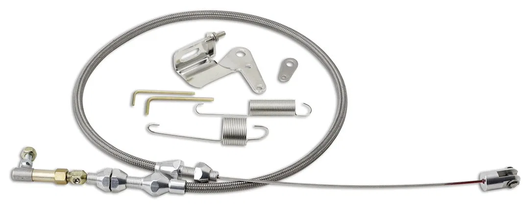 DP-1000HT – LOKAR Throttle Cable, For Holly/ Edelbrock/ AFB/ Quadrajet/ In-Line Dual Quad Carburetor Stainless Steel ...